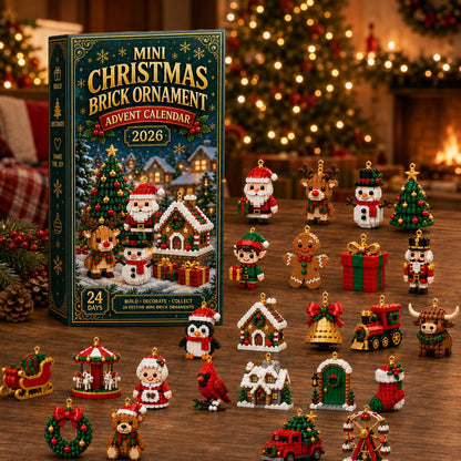 ⏳ Last day to save 50% – 🎄 24-Day Mini Christmas Ornament Advent Calendar | 24 unique festive ornament designs with hanging loops—perfect for decorating Christmas trees, wreaths, and holiday displays 🧱