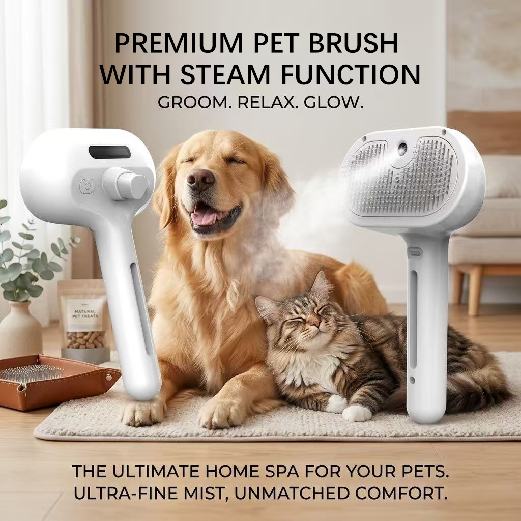 🔥Last Day Buy 1 Get 1 Free $14.49 Each🔥Premium pet brush with steam function