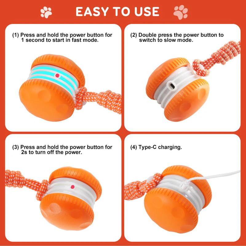Firewheel Rope Dog Ball — Keeping Your Fur Baby Relaxed, Happy & Content 🐶 & 🐱