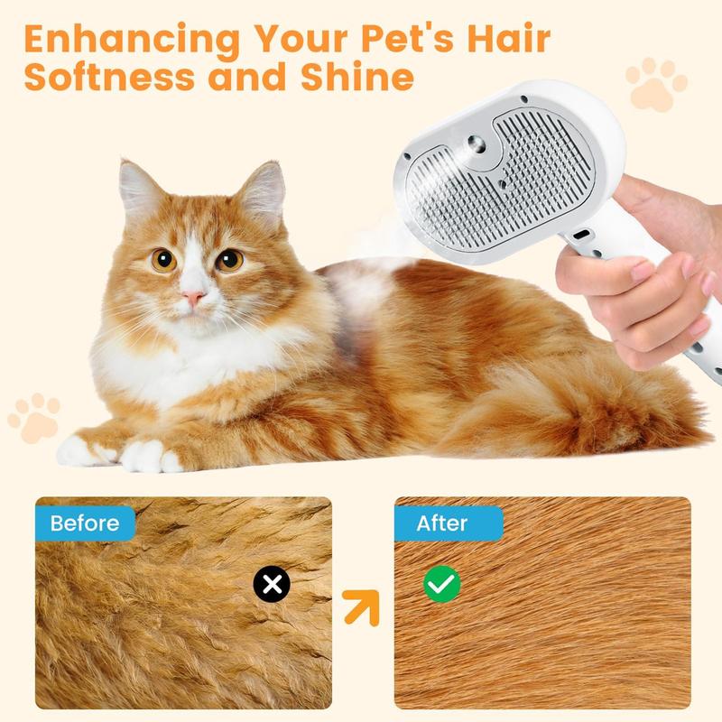 🔥Last Day Buy 1 Get 1 Free $14.49 Each🔥Premium pet brush with steam function