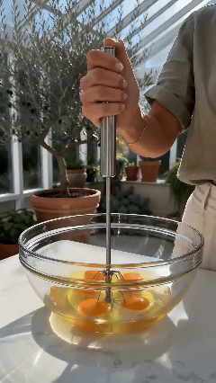 Whisk Faster. Save Your Wrist.– Stainless Steel Egg Beater for Everyday Cooking