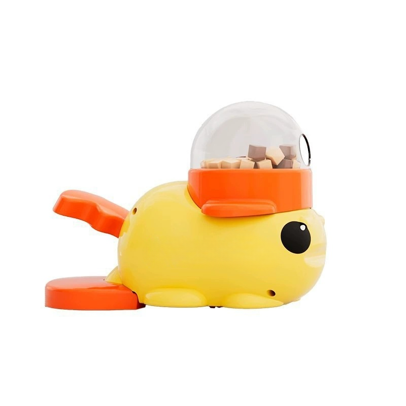 Yellow Duck Pet Feeder Interactive Toy for Cats and Dogs Training